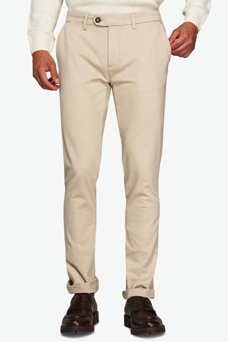 Bež chino pantalone od gabardina