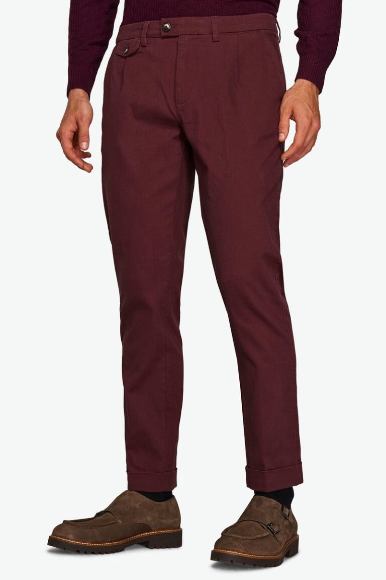 Muške bordo pantalone