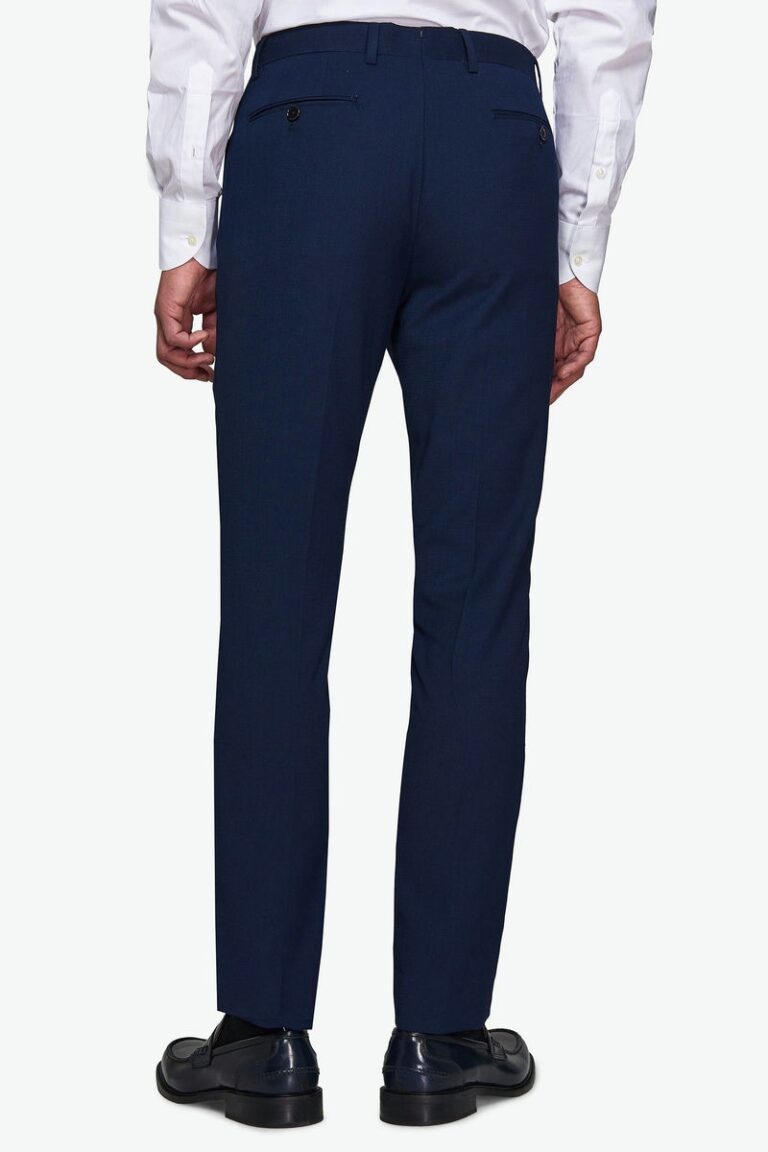 Plave muške pantalone za odelo