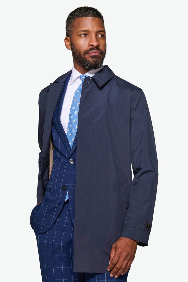 Svetloplavi Trench mantil