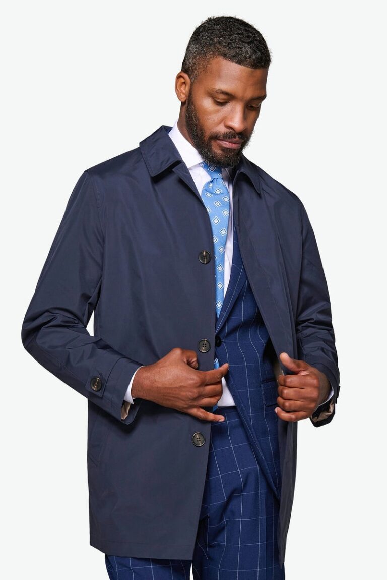 Svetloplavi Trench mantil