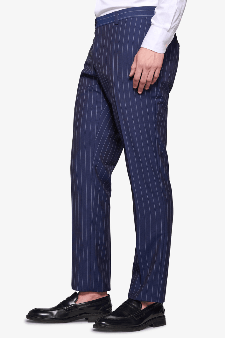 Plave pantalone na pruge