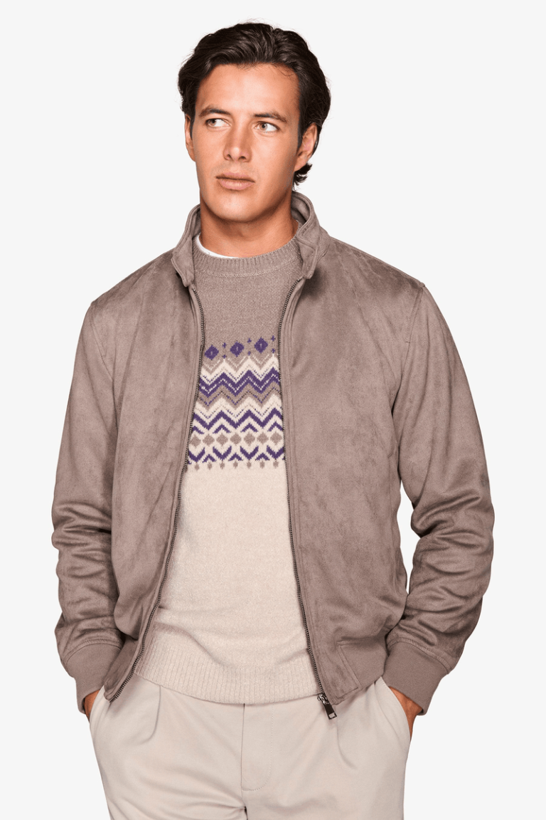 Taupe bomber jakna