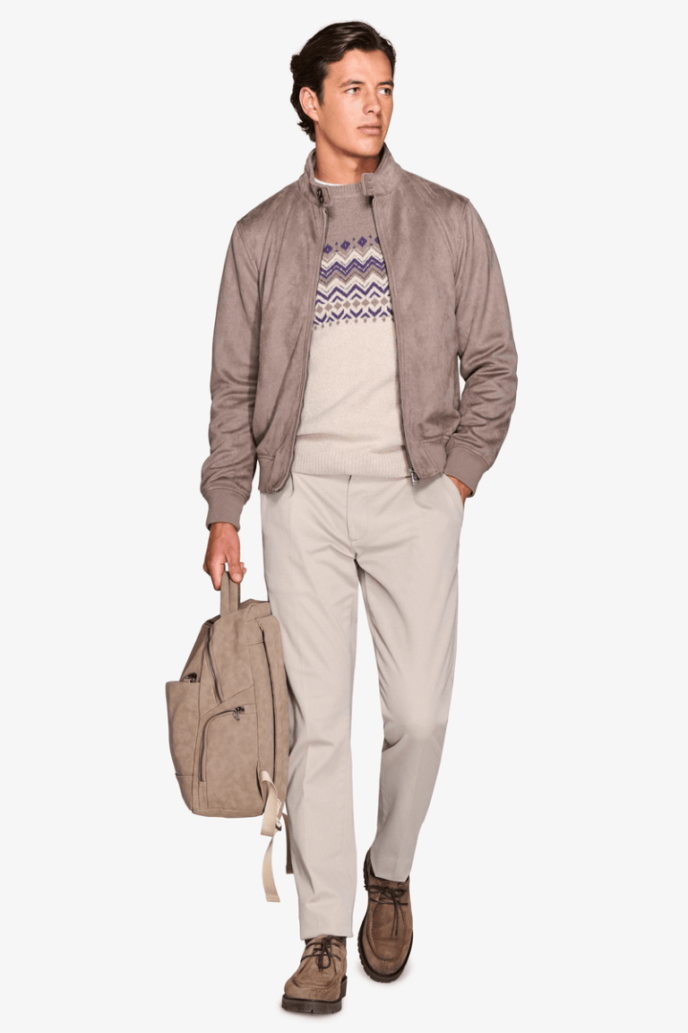 Taupe bomber jakna