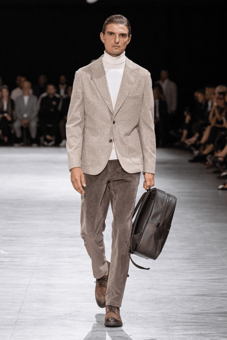 Bež sako Herringbone