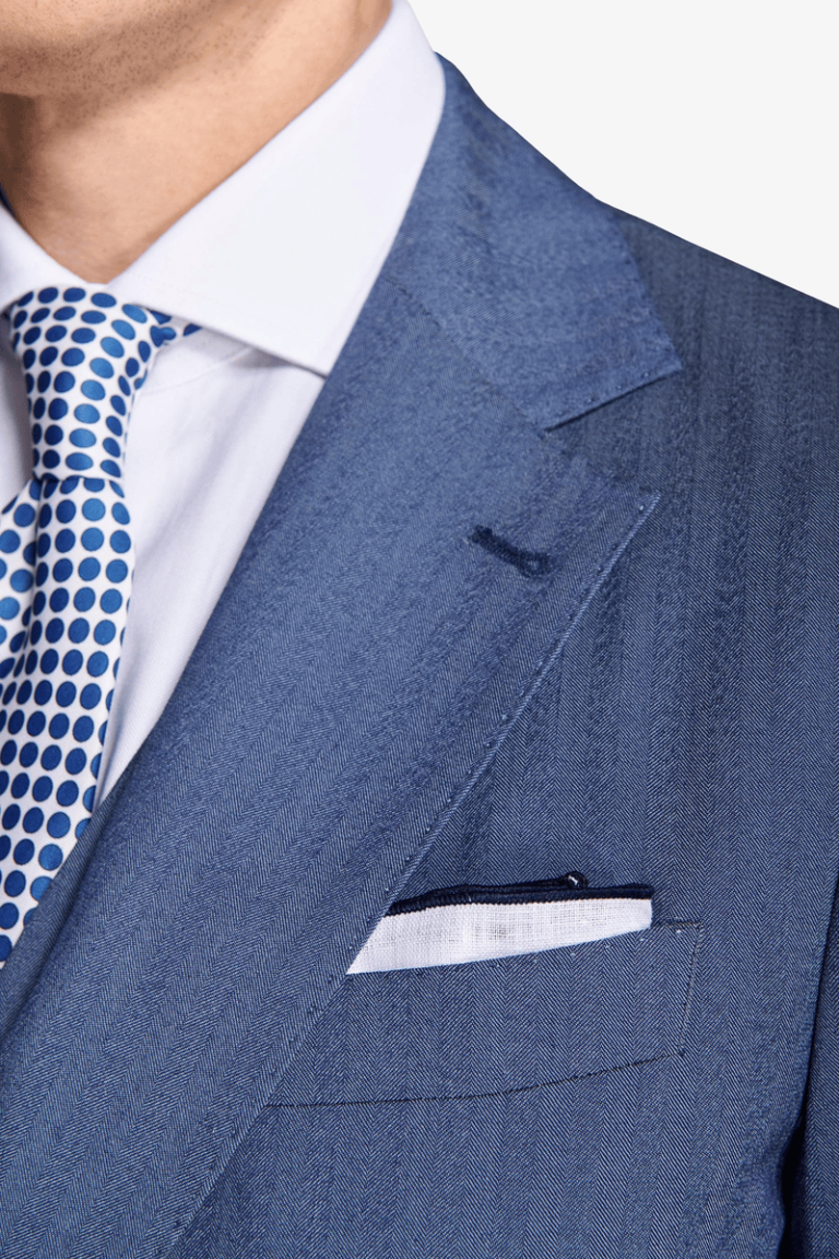 Herringbone sako kraljevsko plavi