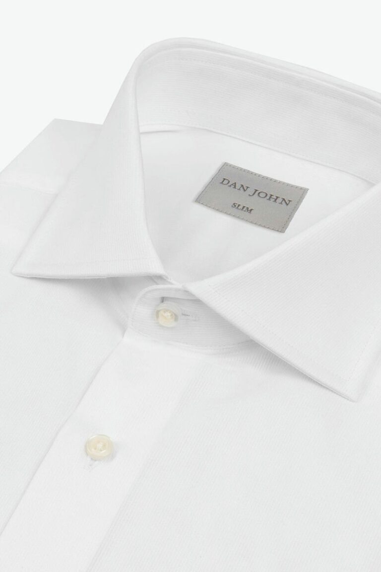 Bela košulja Slim Fit sa manžetnama