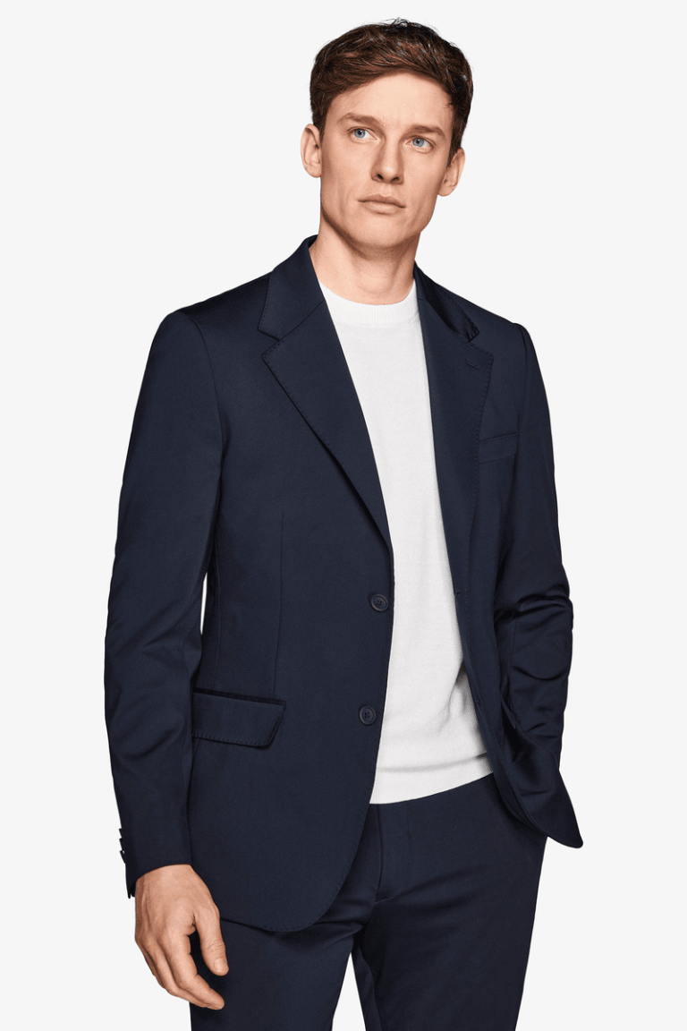 Plavi slim fit sako Trevi