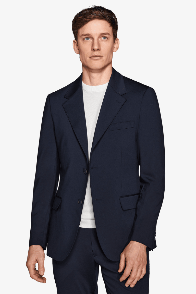 Plavi slim fit sako Trevi