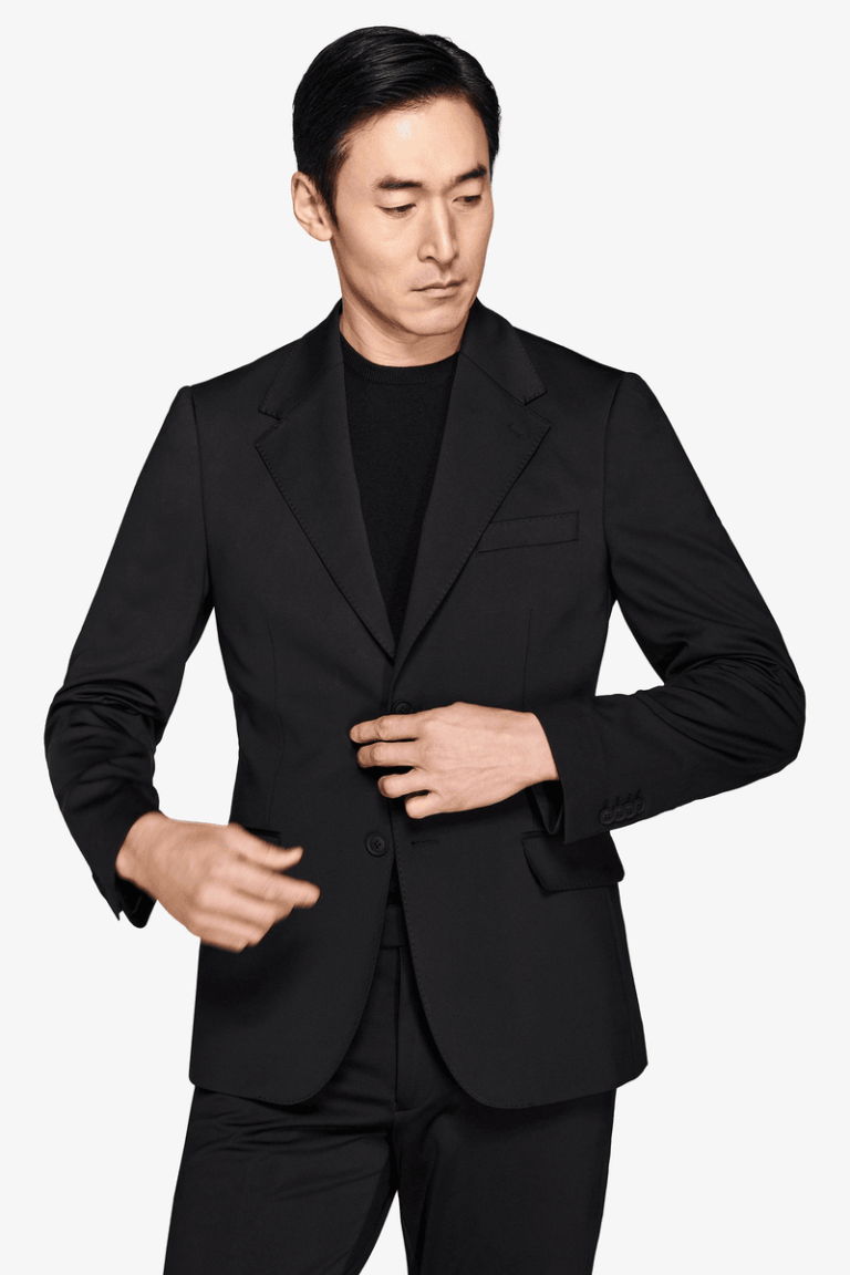 Crni slim fit sako Trevi