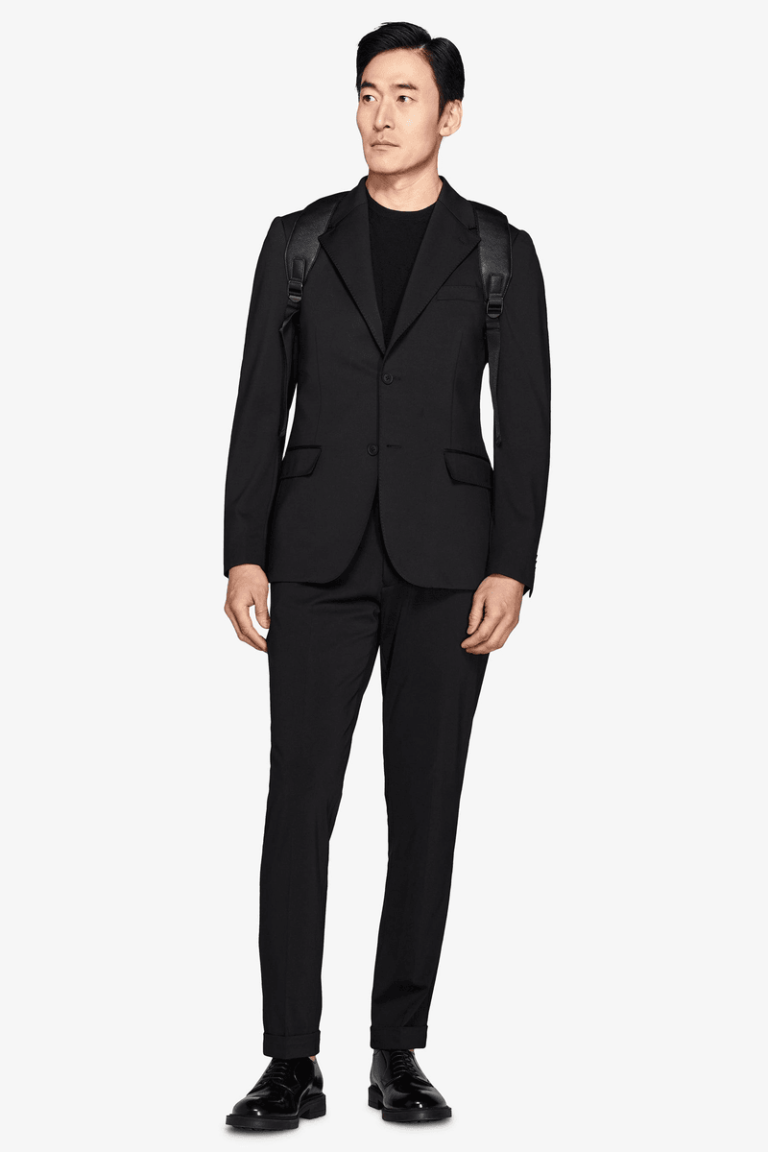 Crni slim fit sako Trevi