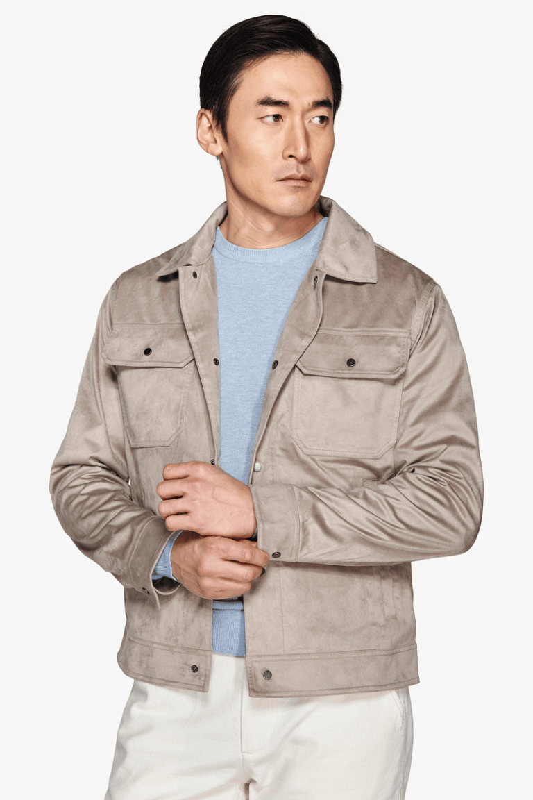 Taupe kratka jakna