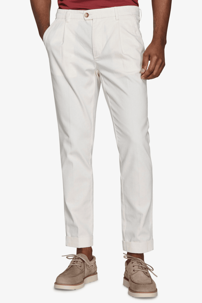 Pantalone Herringbone CMIA Panna
