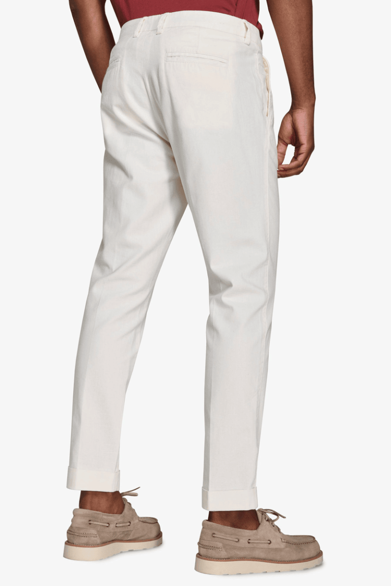 Pantalone Herringbone CMIA Panna