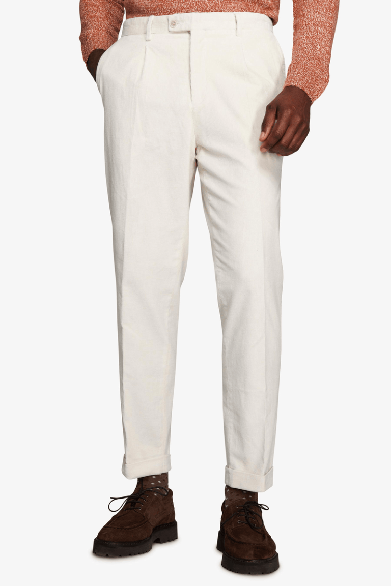 Krem pantalone od finog somota