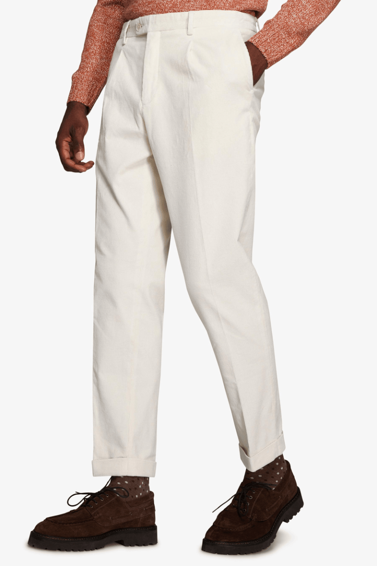 Krem pantalone od finog somota