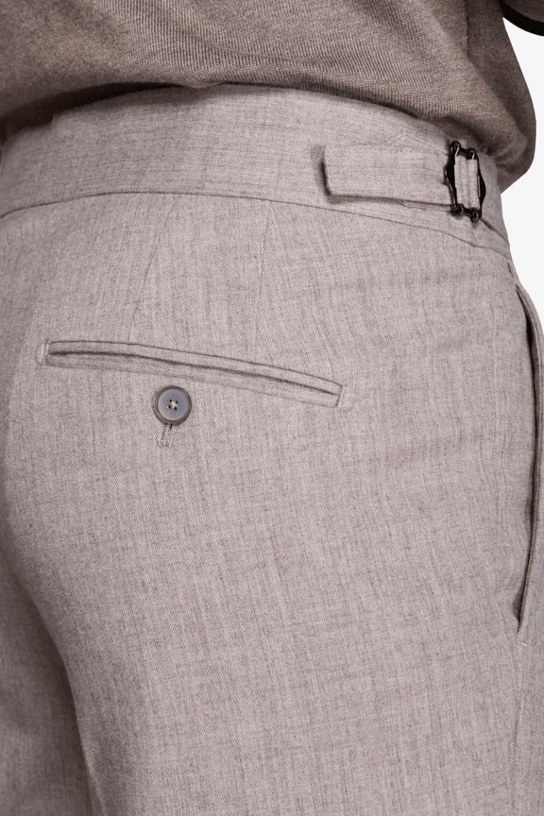 Taupe pantalone od flanela