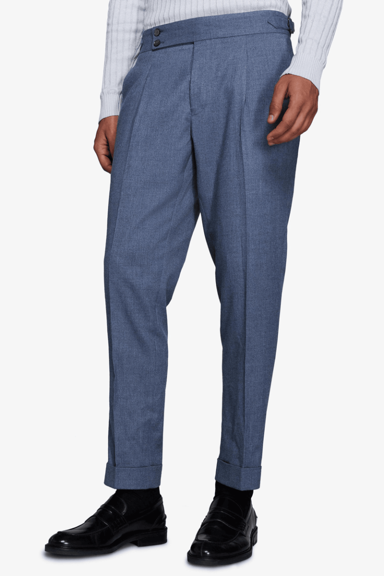 Puderplave pantalone od flanela