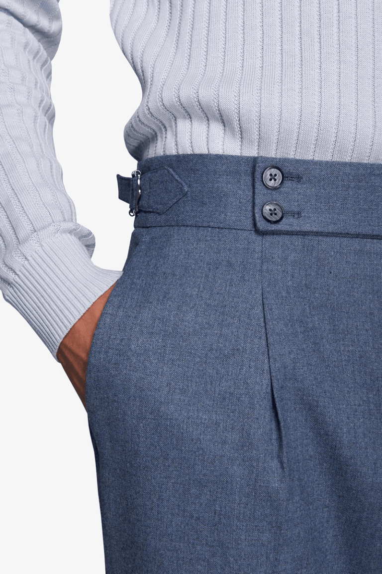 Puderplave pantalone od flanela