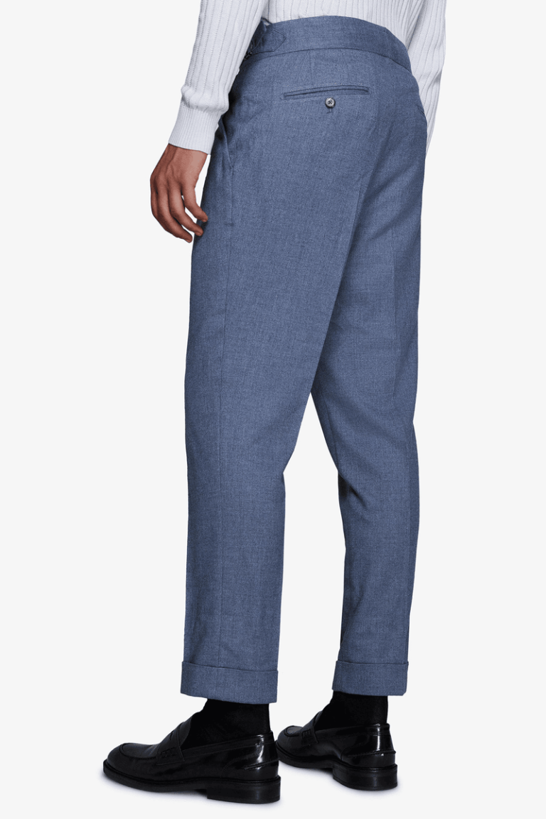Puderplave pantalone od flanela
