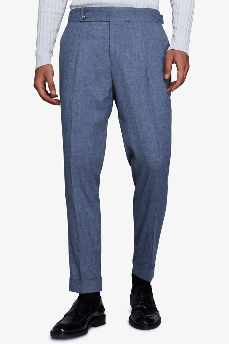 Puderplave pantalone od flanela