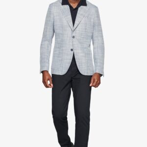 Plavi Trevi sako sa teksturom